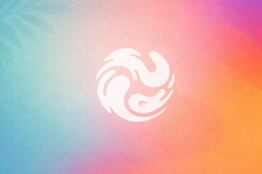 Flux app logo with colorful gradient background